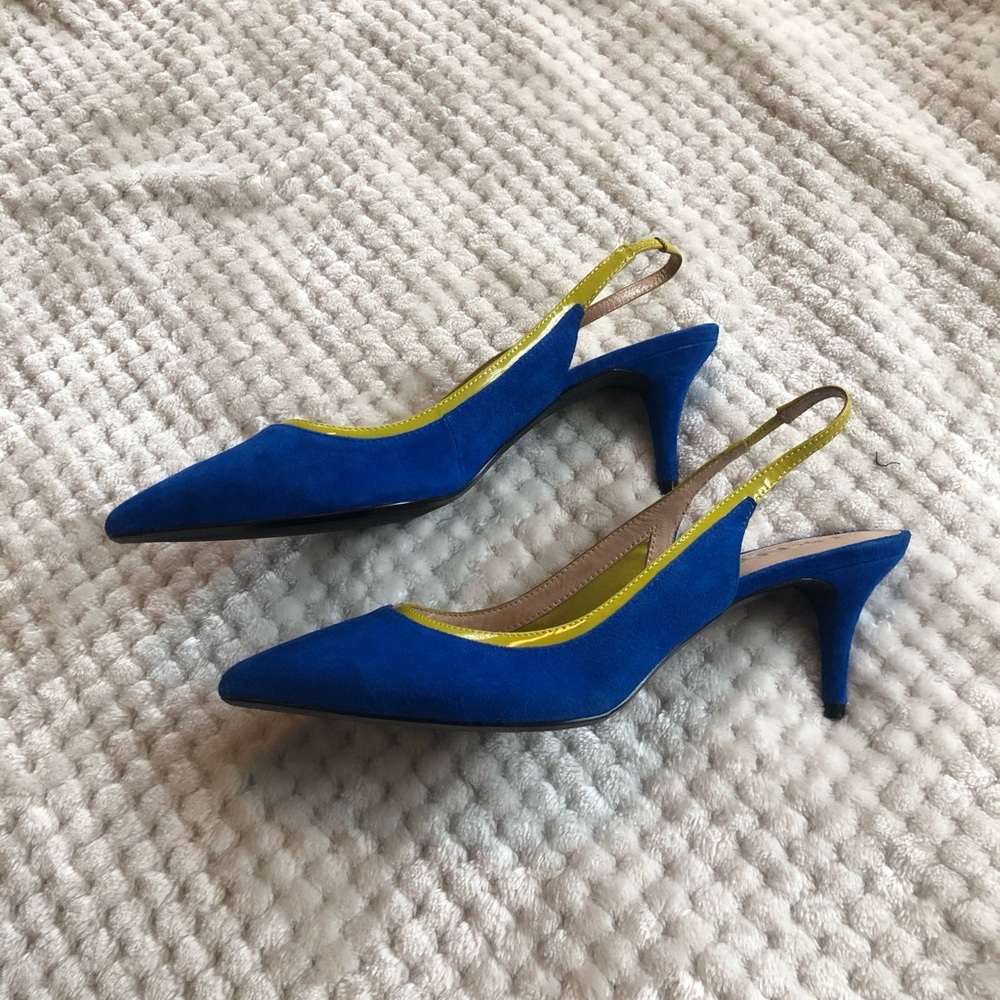 Open back short heels